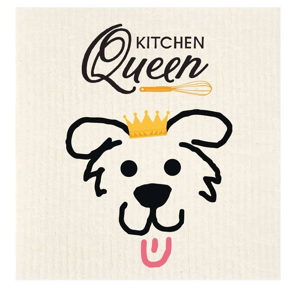 Kitchen Queen Pup Swedish Dishcloth