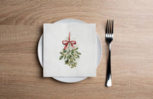 Mistletoe Cocktail Napkin - Christmas