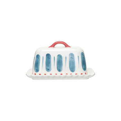Hand Painted Butter Dish