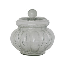 3 Cup Ribbed Glass Jar with Lid
