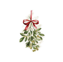 Mistletoe Cocktail Napkin - Christmas
