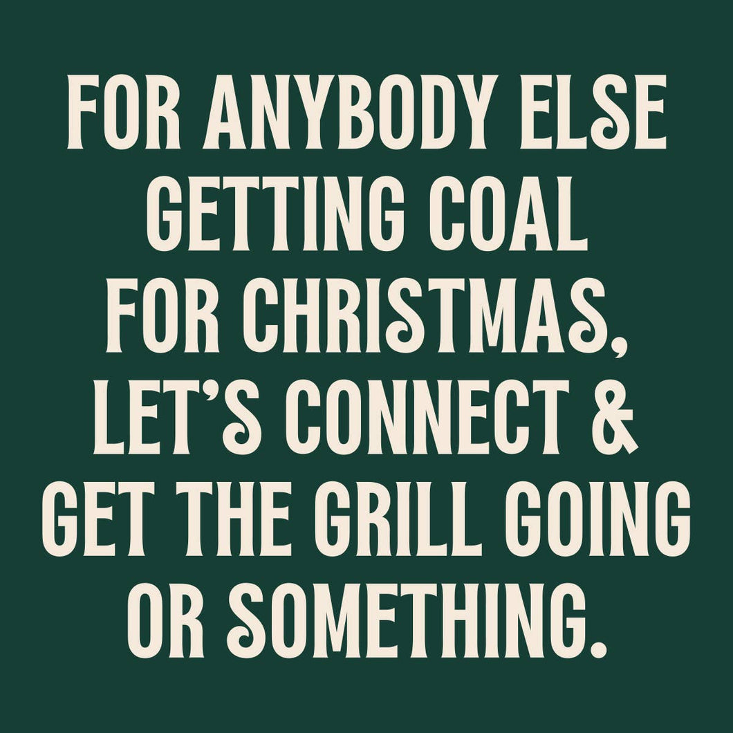 Funny Christmas Cocktail Napkins - Getting Coal 20ct