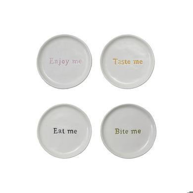 Appetizer Dish with Sayings