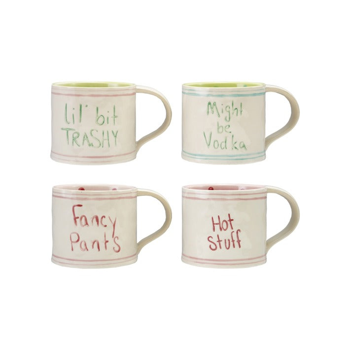 Hand Painted Mug with Sayings