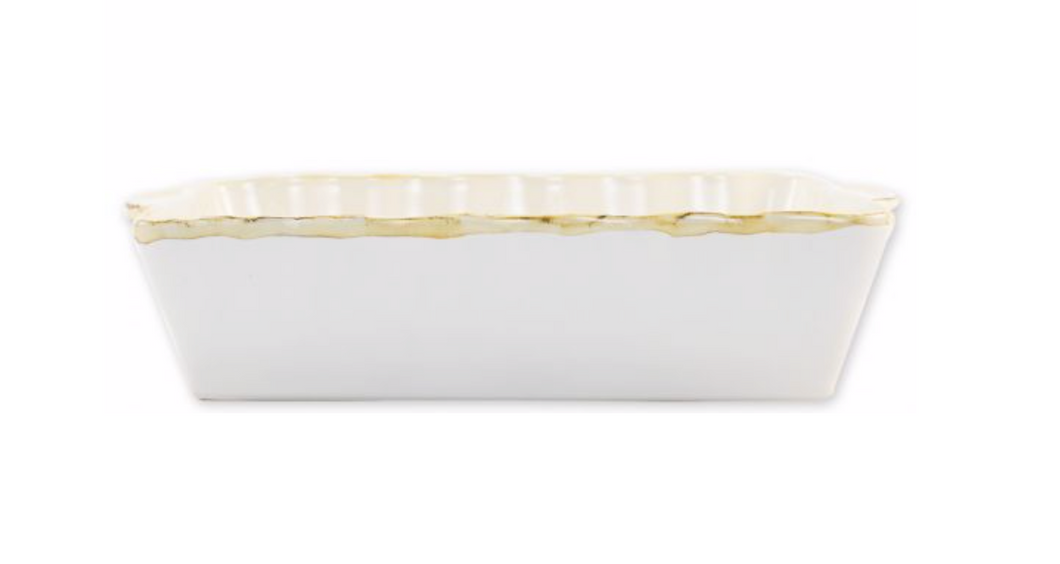 Italian Bakers White Large Rectangular Baker
