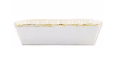 Italian Bakers White Small Rectangular Baker