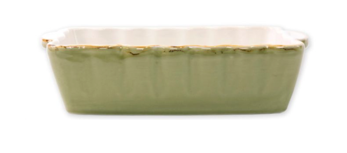 Small Green Rectangular Baker