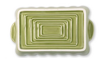 Small Green Rectangular Baker