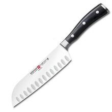 Classic Ikon 7" Santoku, Hollow Edge