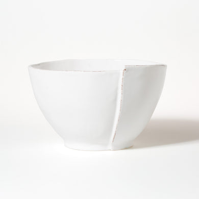 Lastra Deep White Serving Bowl